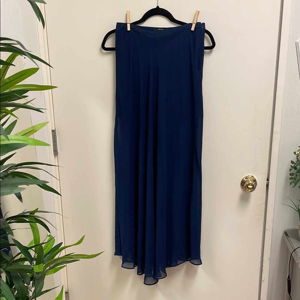 Elegant Navy Blue Women's Skirt